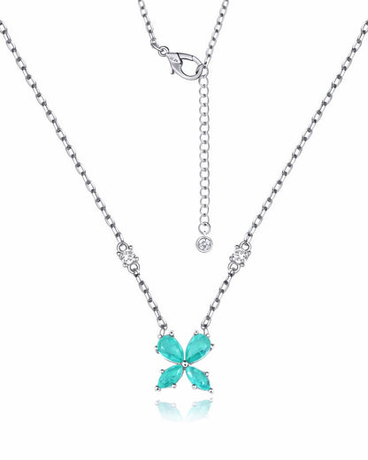 Azure Clover Neacklace