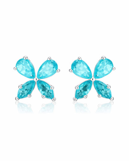 Azure Clover Earrings