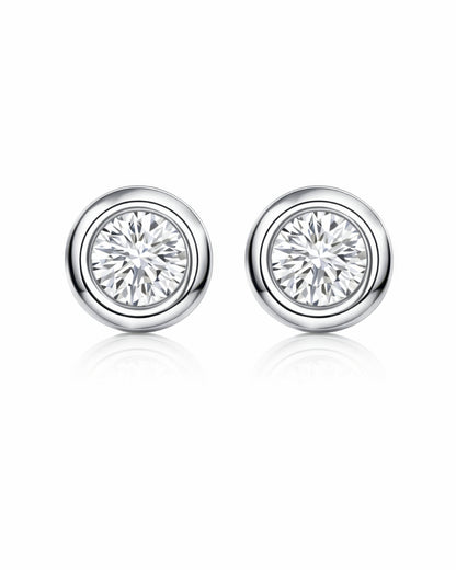 Bubble Prime Solitaire Stud Earrings