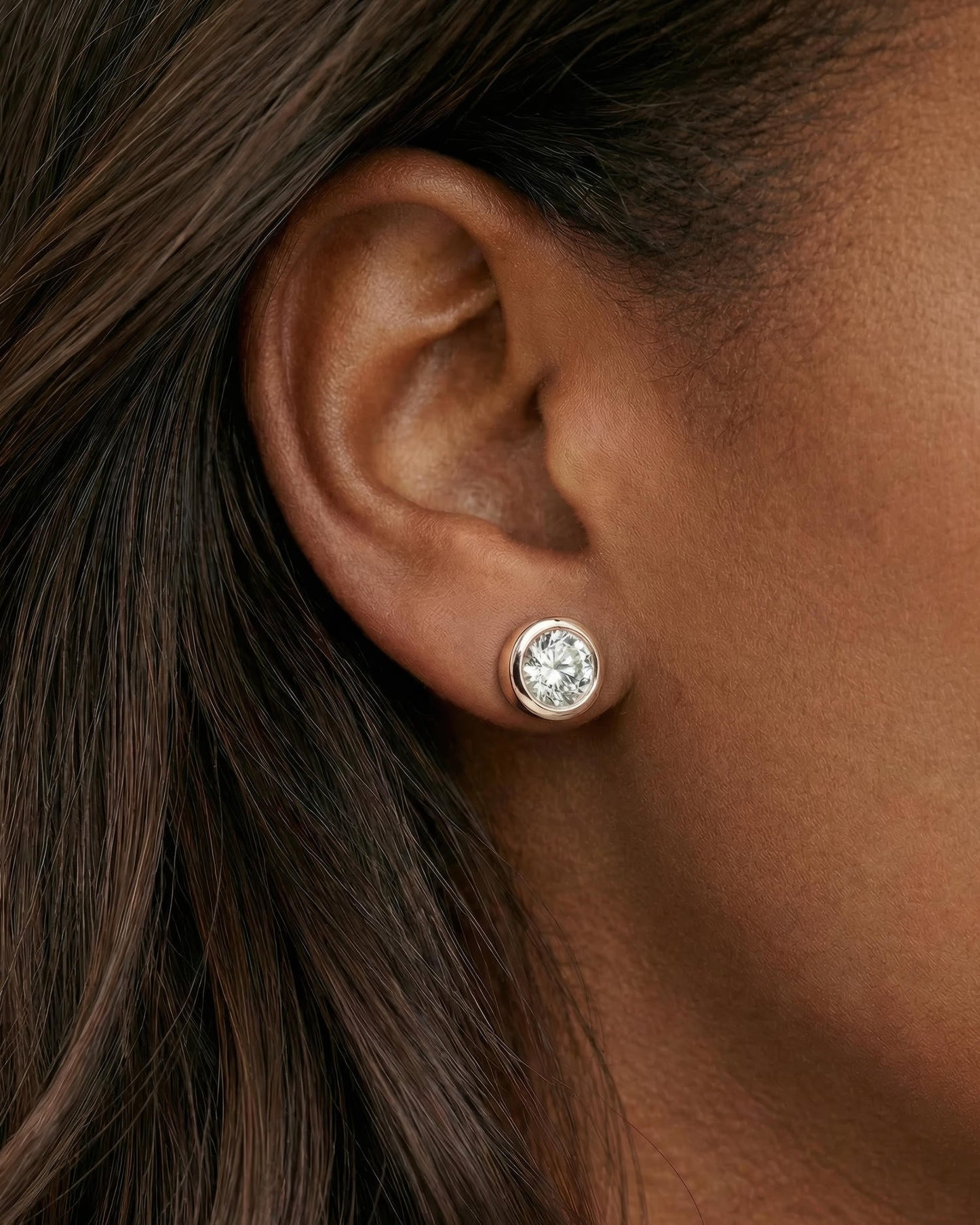 Bubble Prime Solitaire Stud Earrings