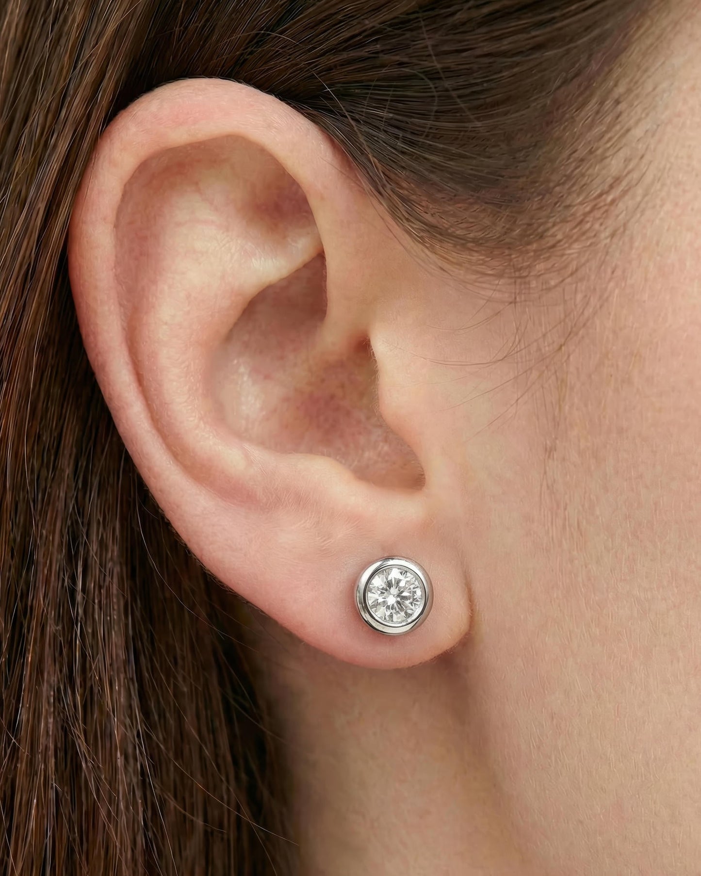Bubble Prime Solitaire Stud Earrings