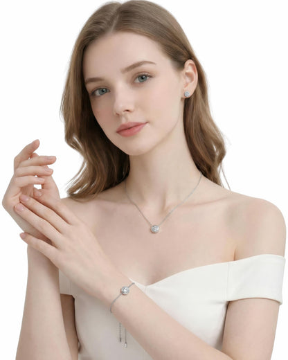 Bubble Prime Solitaire Stud Earrings