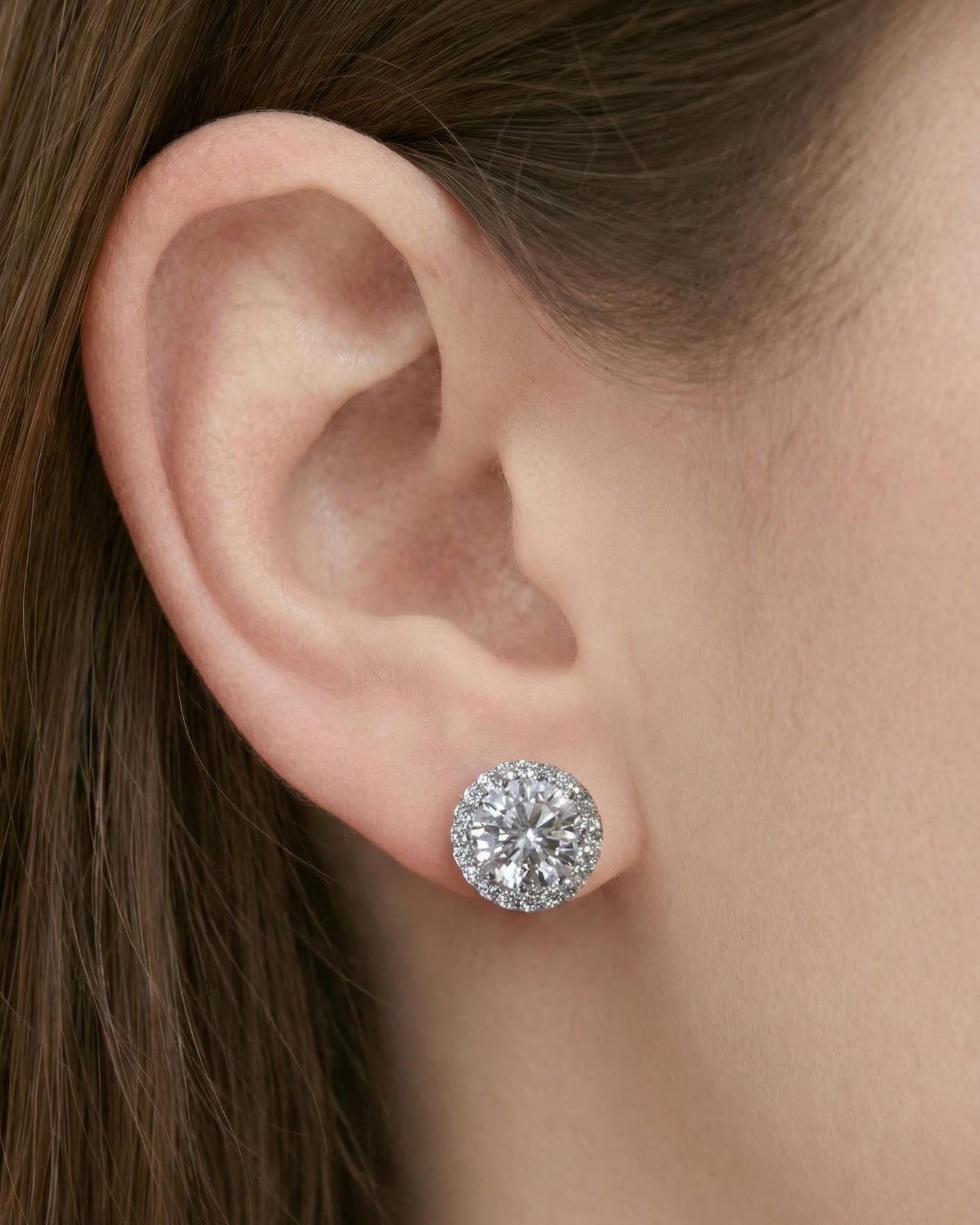 Halo Spark Stud Earrings