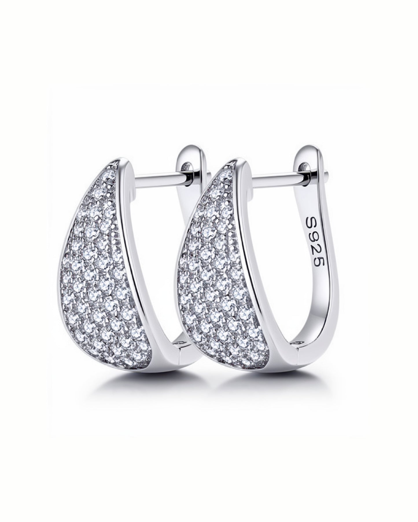 Stardust Cluster Hoop Earrings