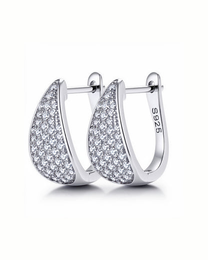Stardust Cluster Hoop Earrings