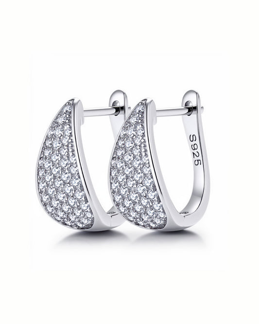 Stardust Cluster Hoop Earrings