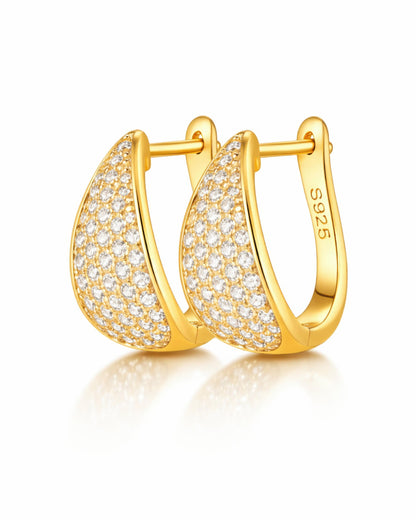 Stardust Cluster Hoop Earrings