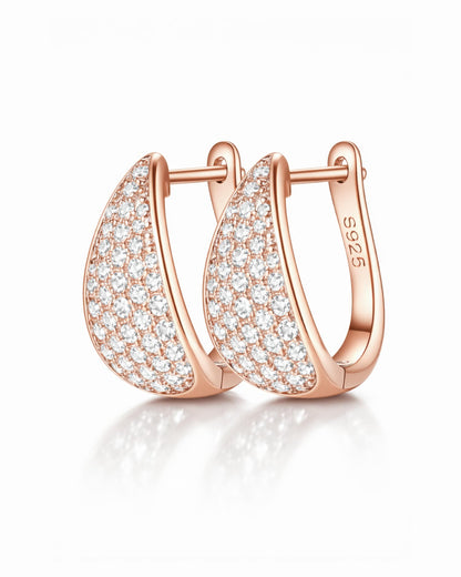 Stardust Cluster Hoop Earrings