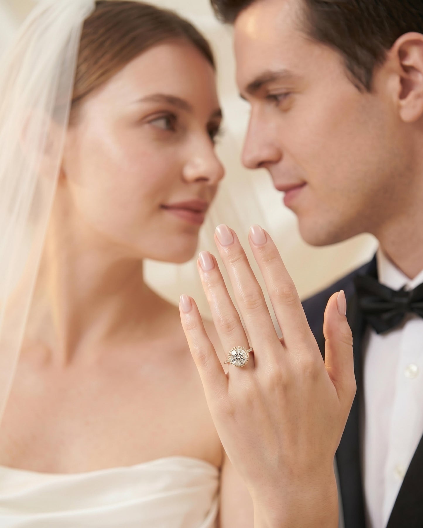 Sera Halo Round Pavé Ring
