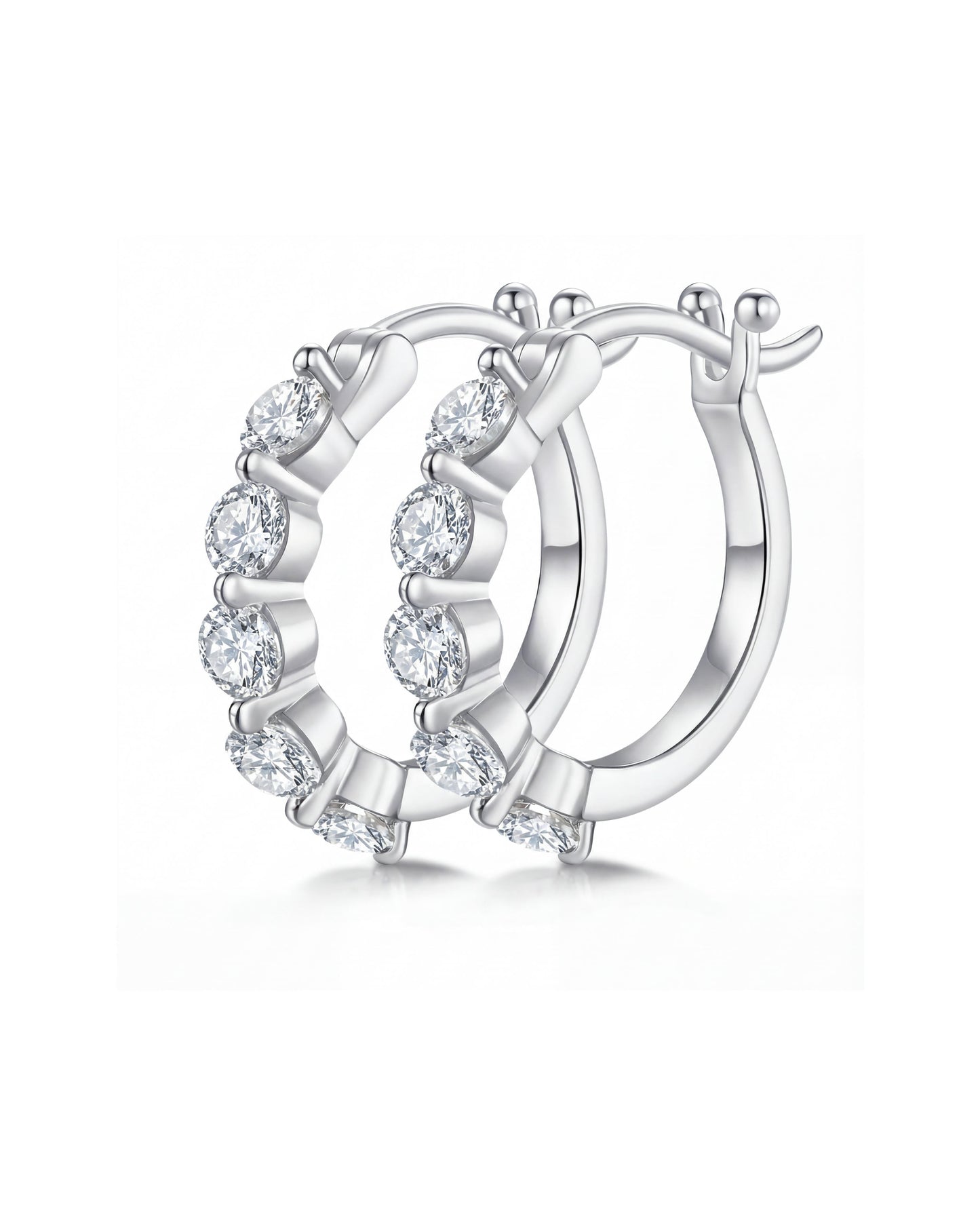 Comet  Eternity Hoop Earrings
