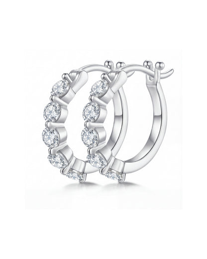 Comet  Eternity Hoop Earrings