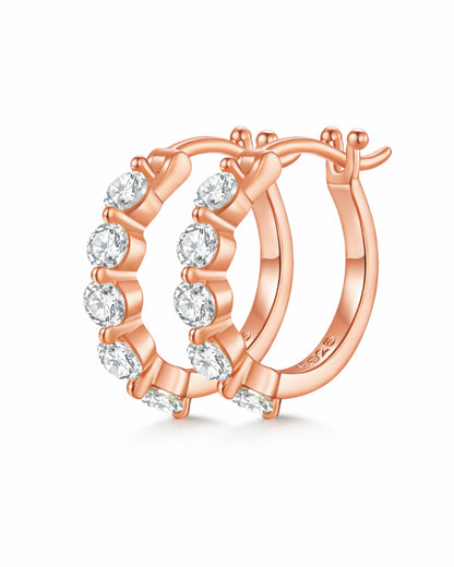Comet  Eternity Hoop Earrings