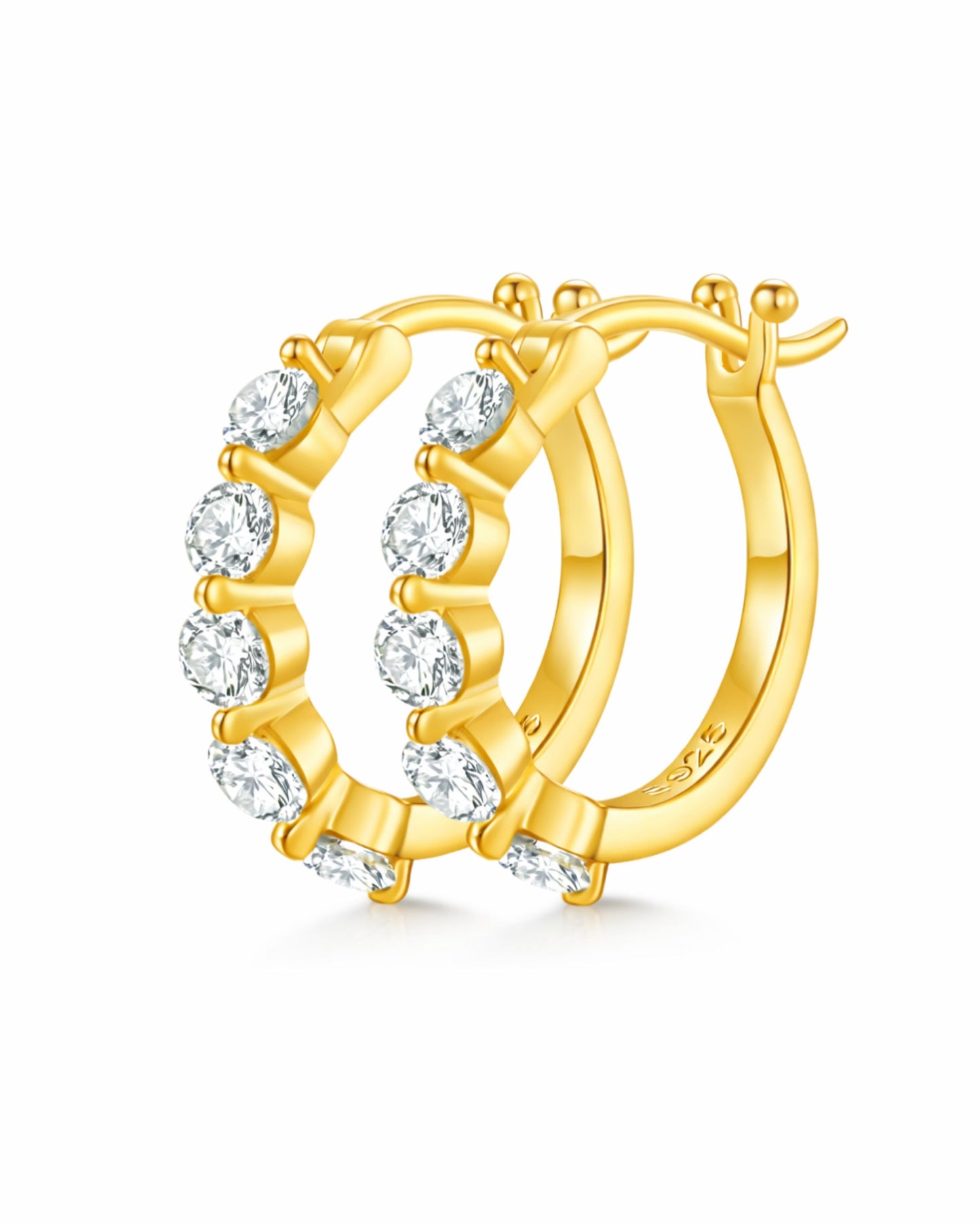 Comet  Eternity Hoop Earrings