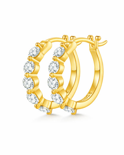 Comet  Eternity Hoop Earrings