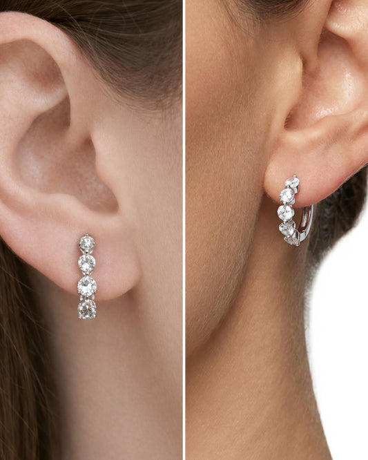 Pendientes de Aro Aurora Huggie