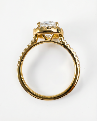 Sera Halo Cushion Pavé Ring