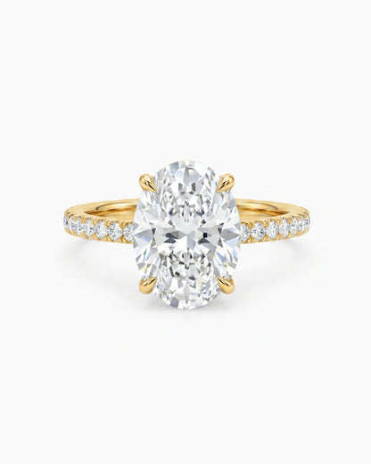 Pavé Lumina Oval Ring