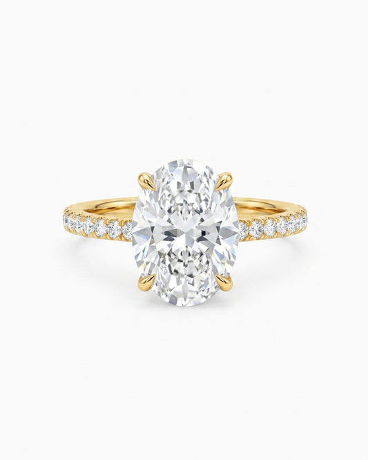 Pavé Lumina Oval Ring