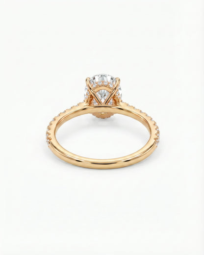 Pavé Lumina Oval Ring