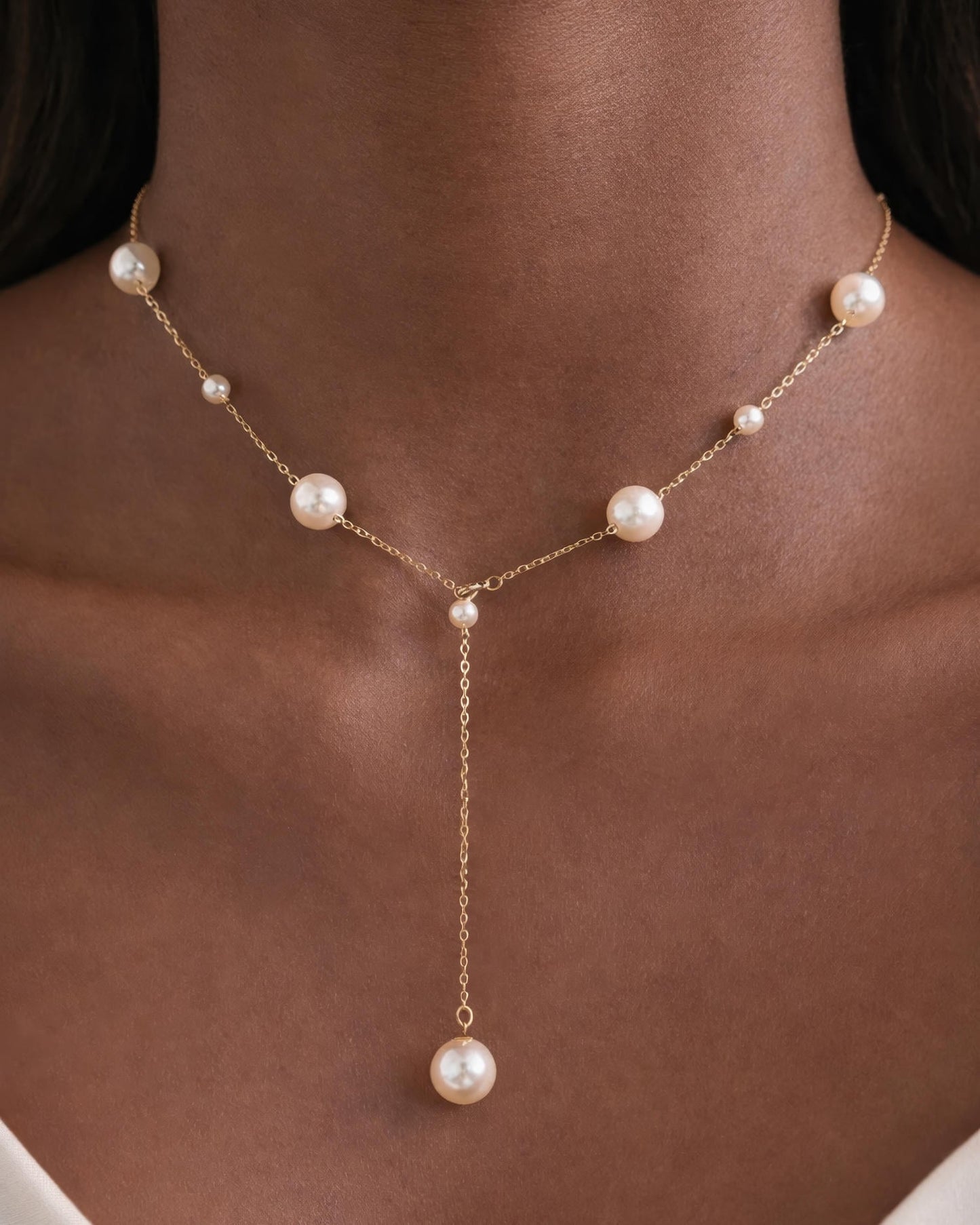 Stella Pearl Y-Shaped Necklace