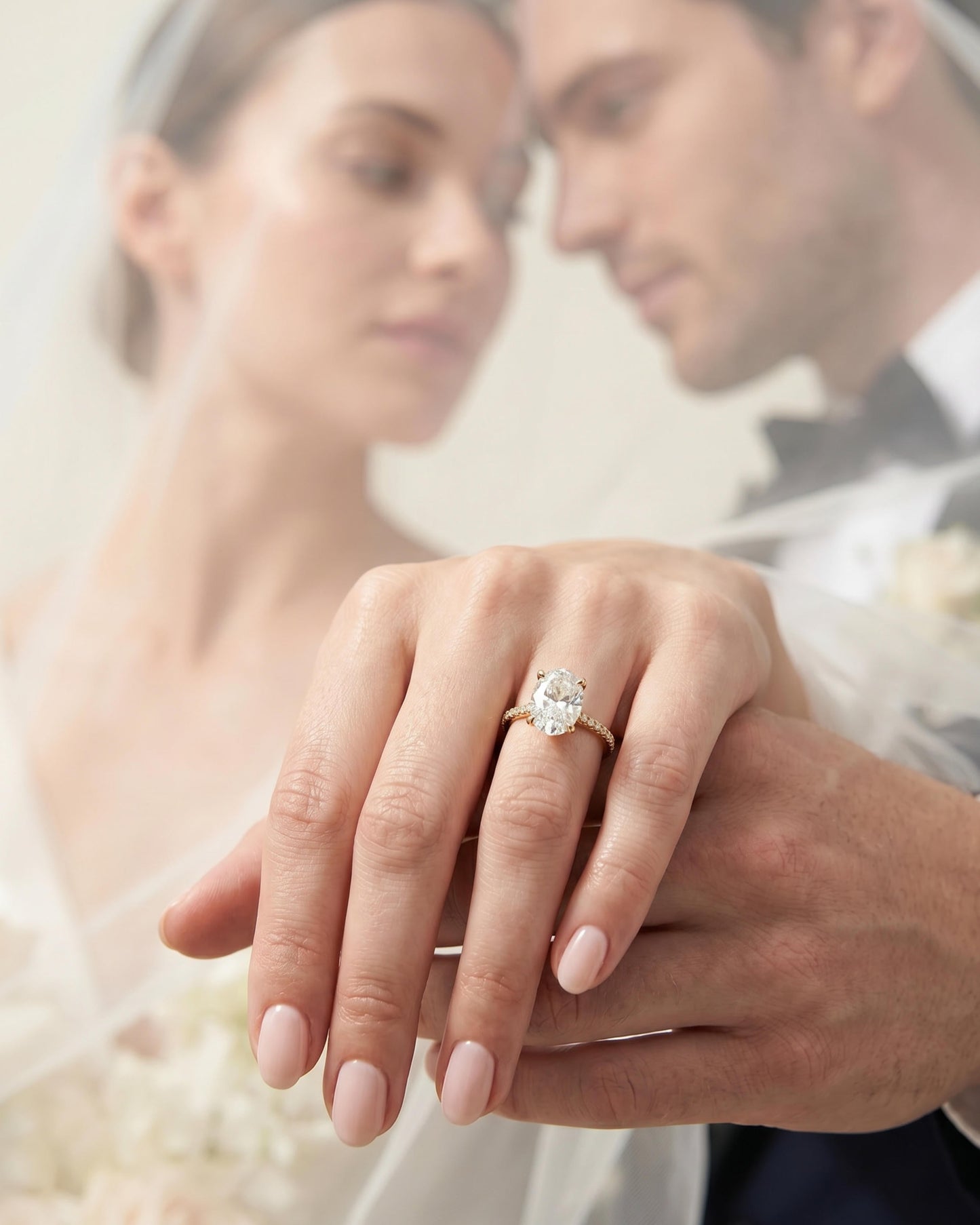 Pavé Lumina Oval Ring