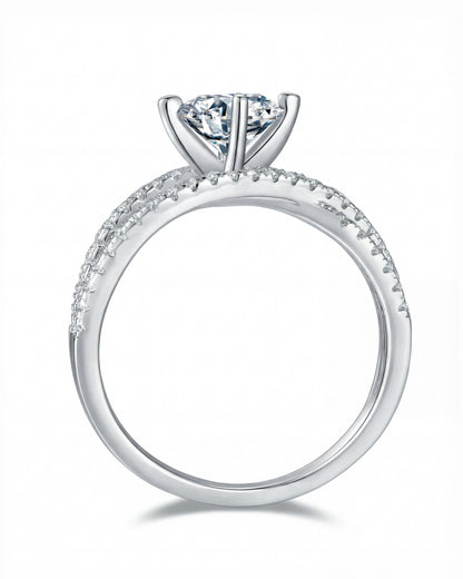 Duet Split Shank Solitaire Ring