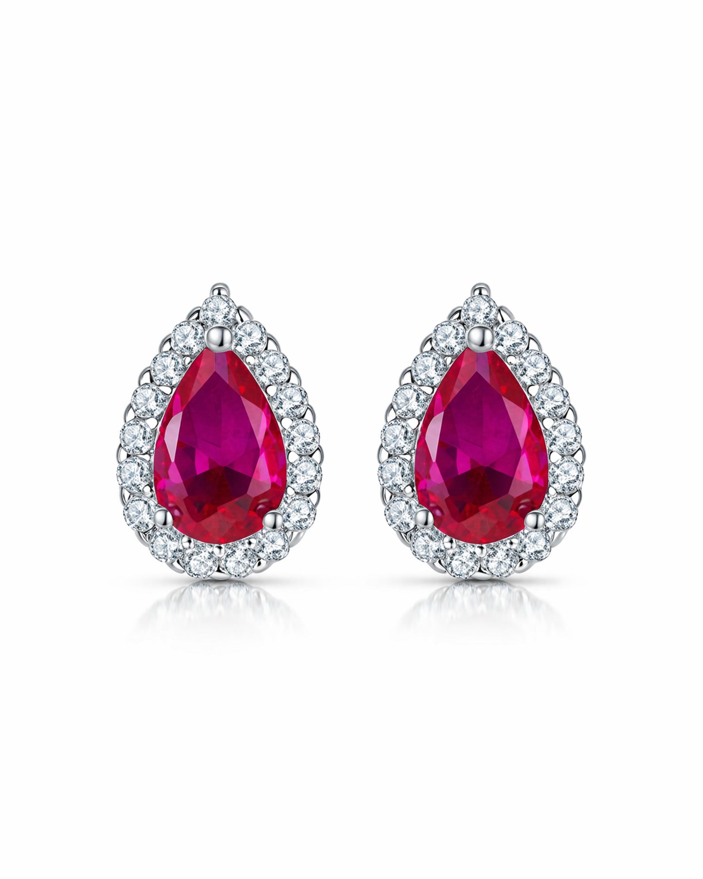 Aurora Pear Stud Earrings
