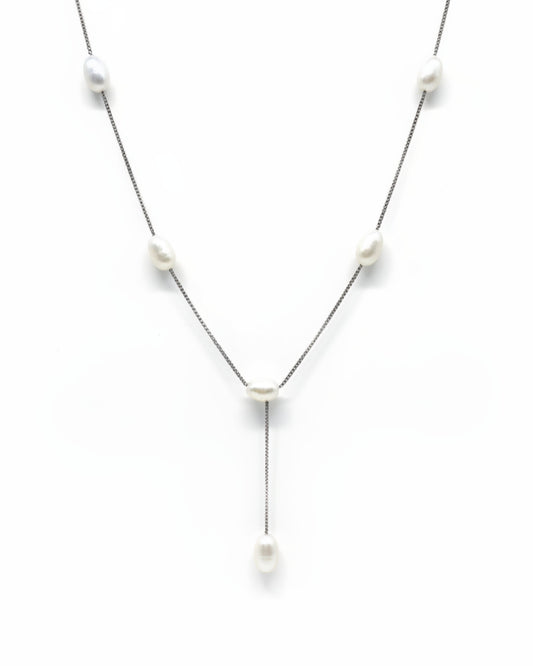 Collar en Y de seis perlas Pearl Station