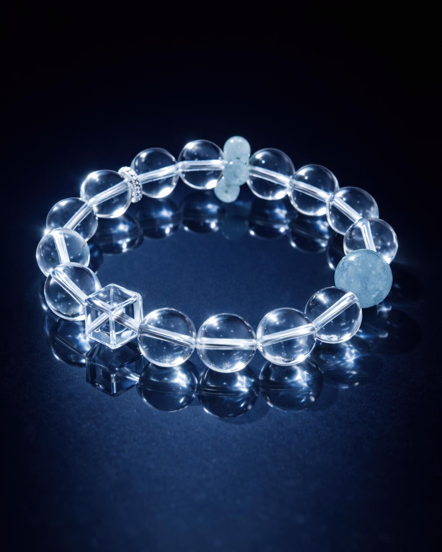 Clear Quartz Bead Bracelet
