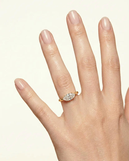 Horizon East West Marquise Ring 2ct