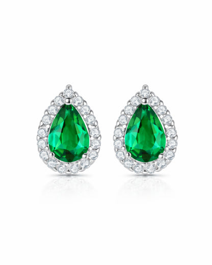 Aurora Pear Stud Earrings