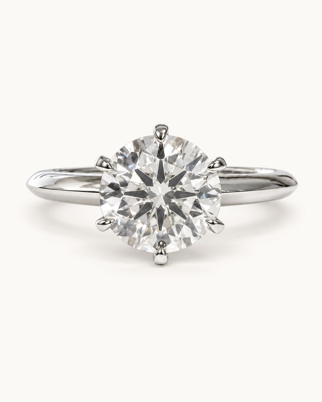 Linea Six-Prong Solitaire Ring