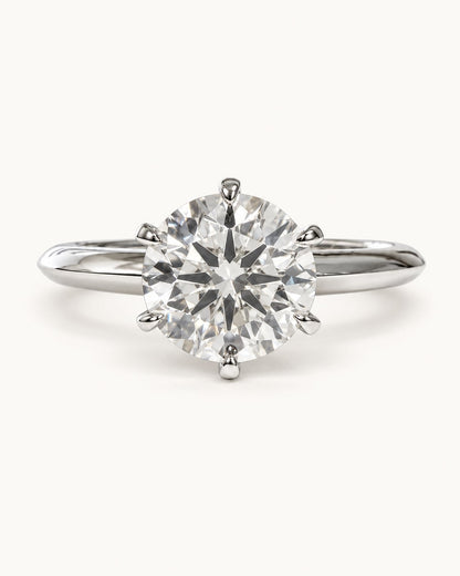Linea Six-Prong Solitaire Ring