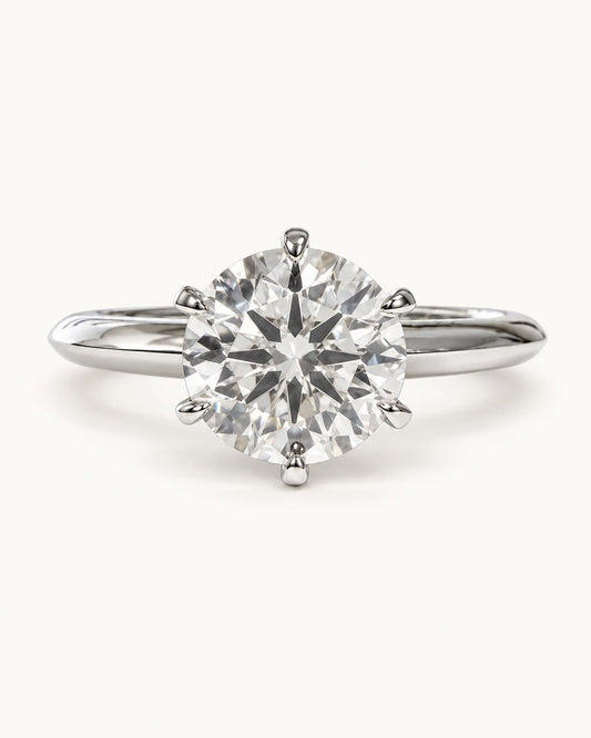 Linea Six-Prong Solitaire Ring