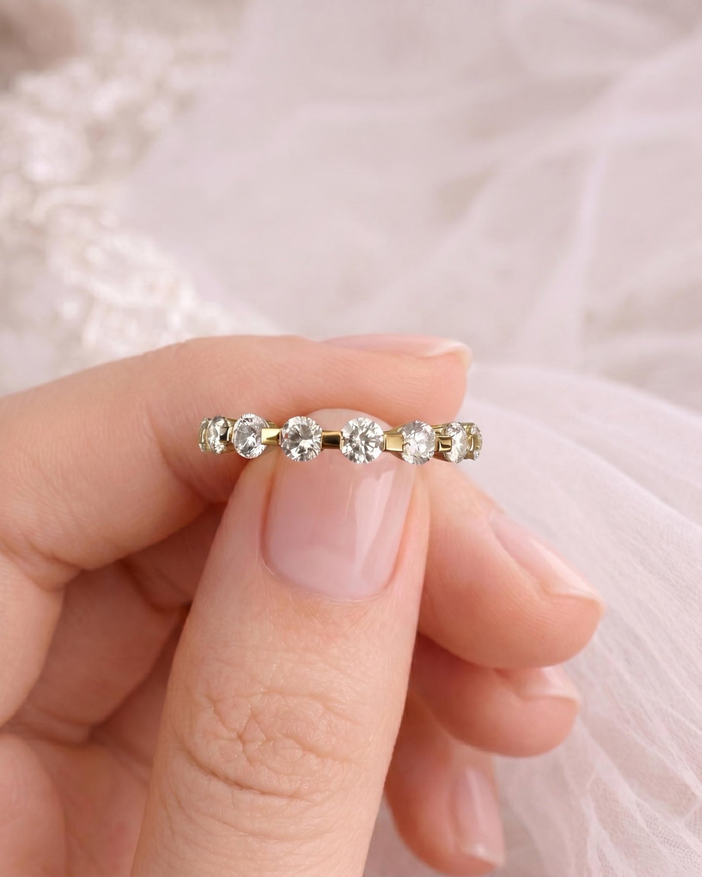 Lune Classic Partial Eternity Band Ring