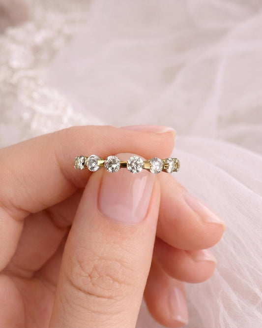 Lune Classic Partial Eternity Band Ring