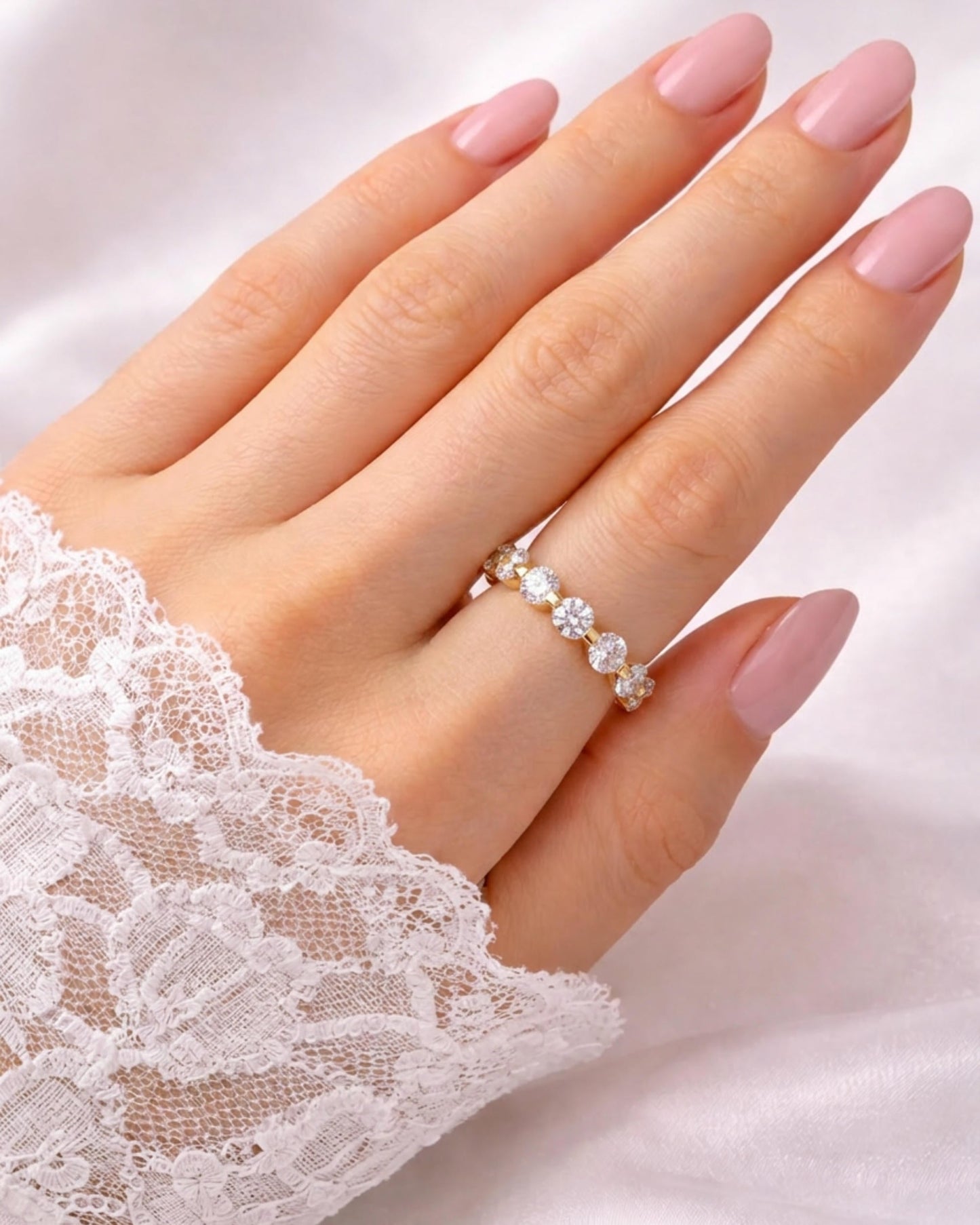Lune Classic Partial Eternity Band Ring