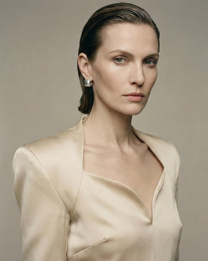 Ridge Stud Earrings