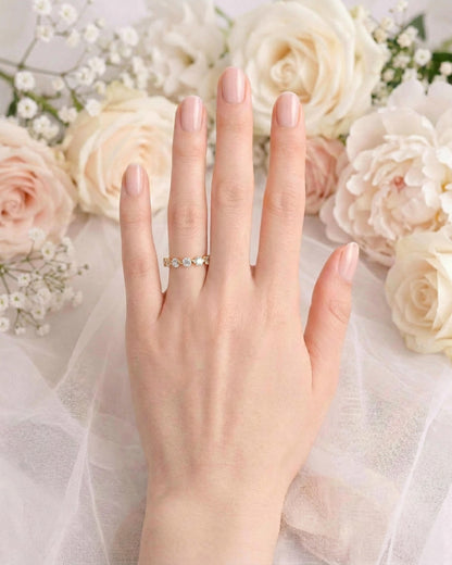 Lune Classic Partial Eternity Band Ring