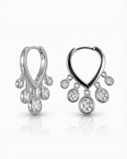 Lumi Drop Huggie Hoop Earrings