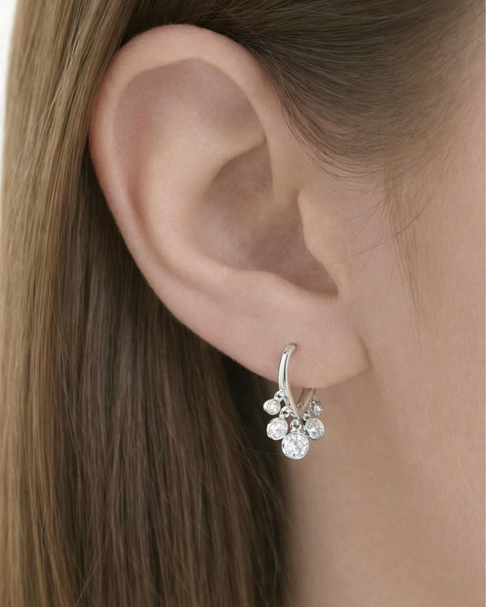 Pendientes de aro "Lumi Drop Huggie"