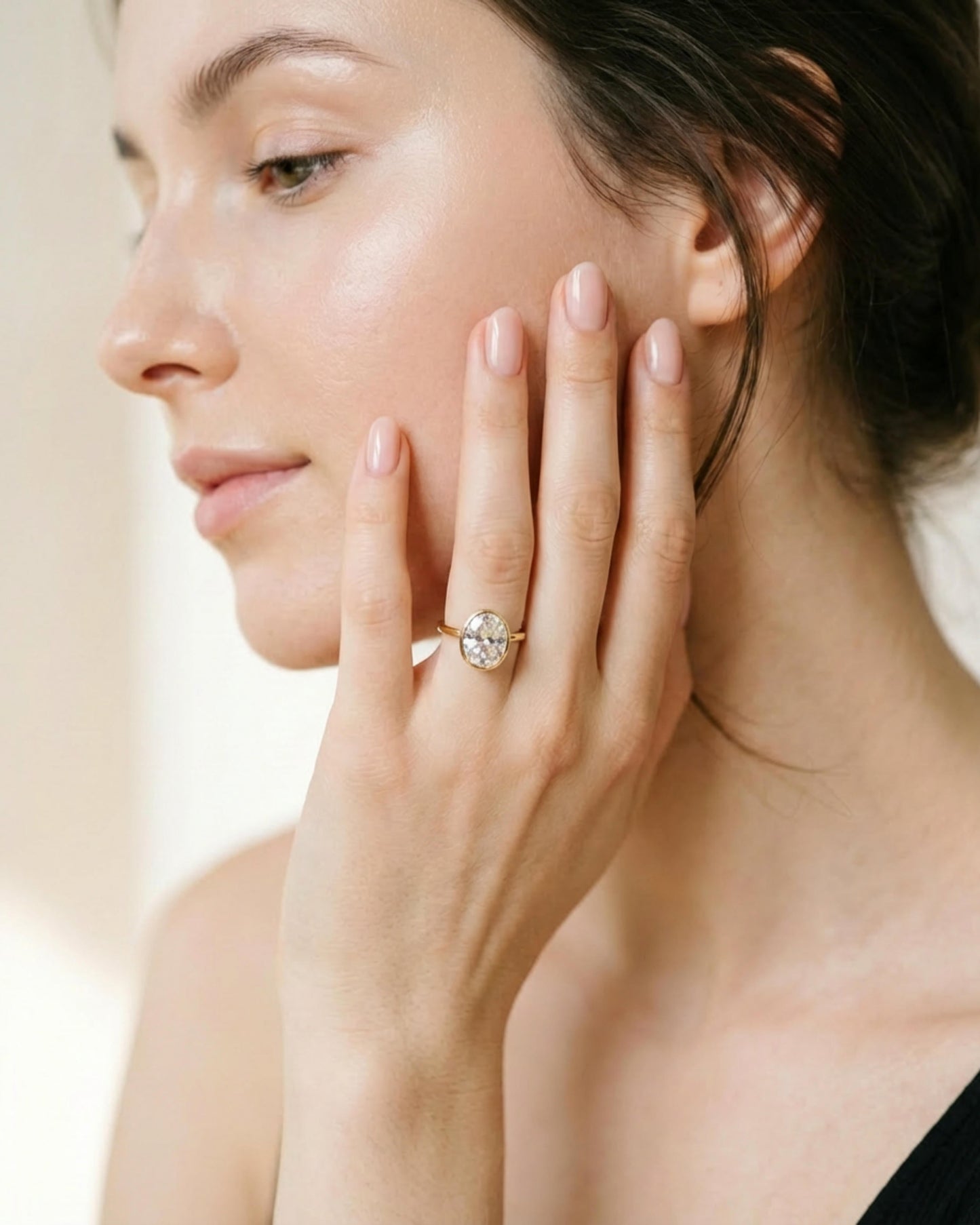 Celeste Bezel Oval Ring