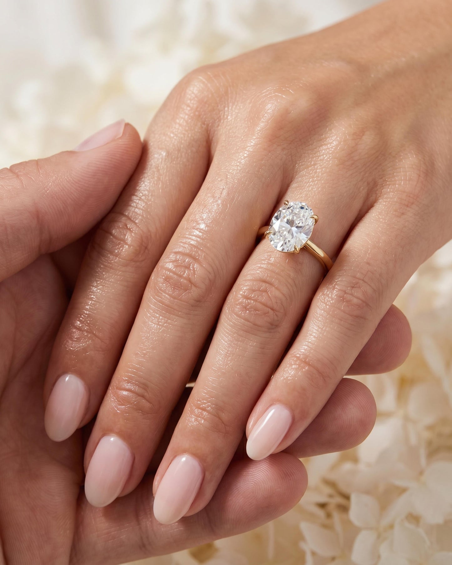 Lumina Solitaire Oval Ring