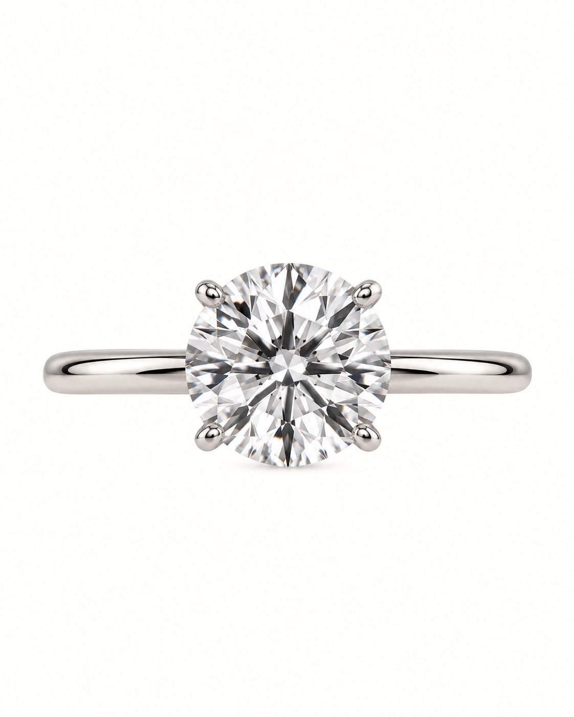 Lumina Round Hidden Halo Ring