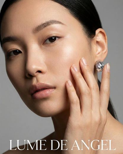 Reversible Hammered Dome Hoop Earrings