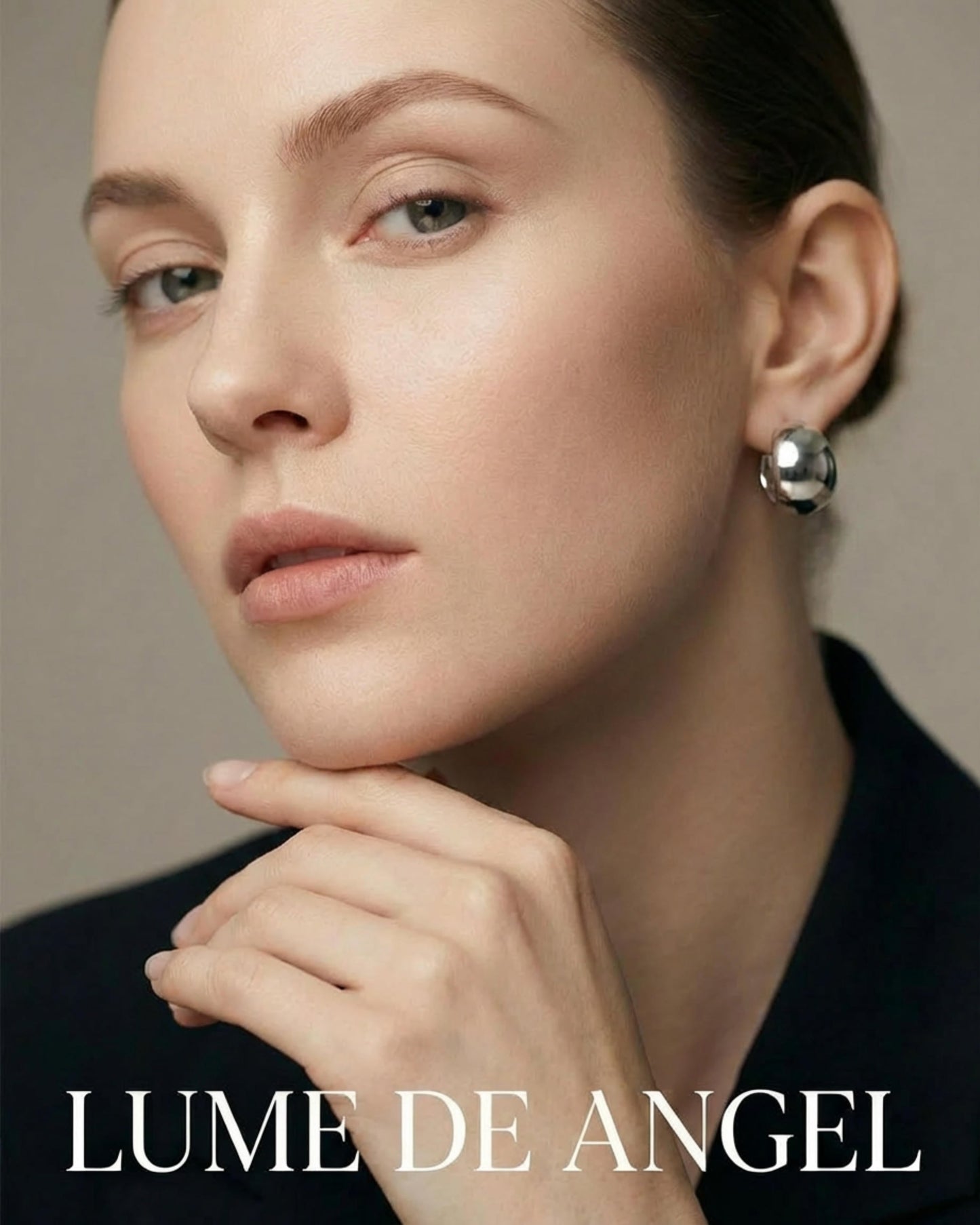 Reversible Hammered Dome Hoop Earrings