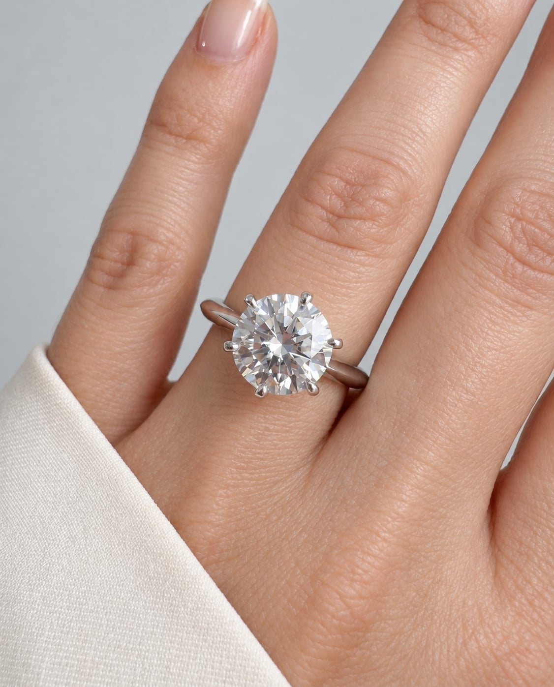 Linea Six-Prong Solitaire Ring
