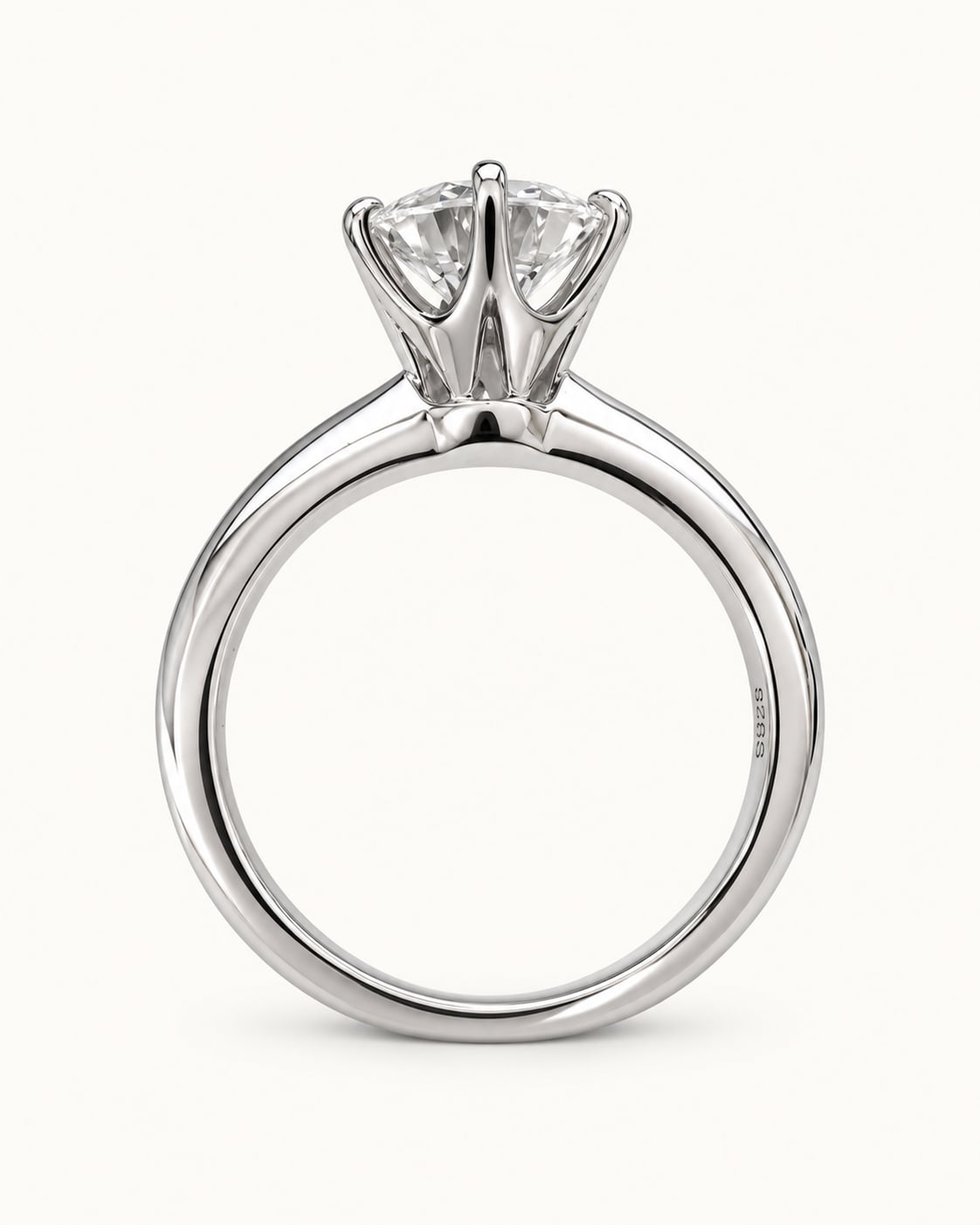 Linea Six-Prong Solitaire Ring