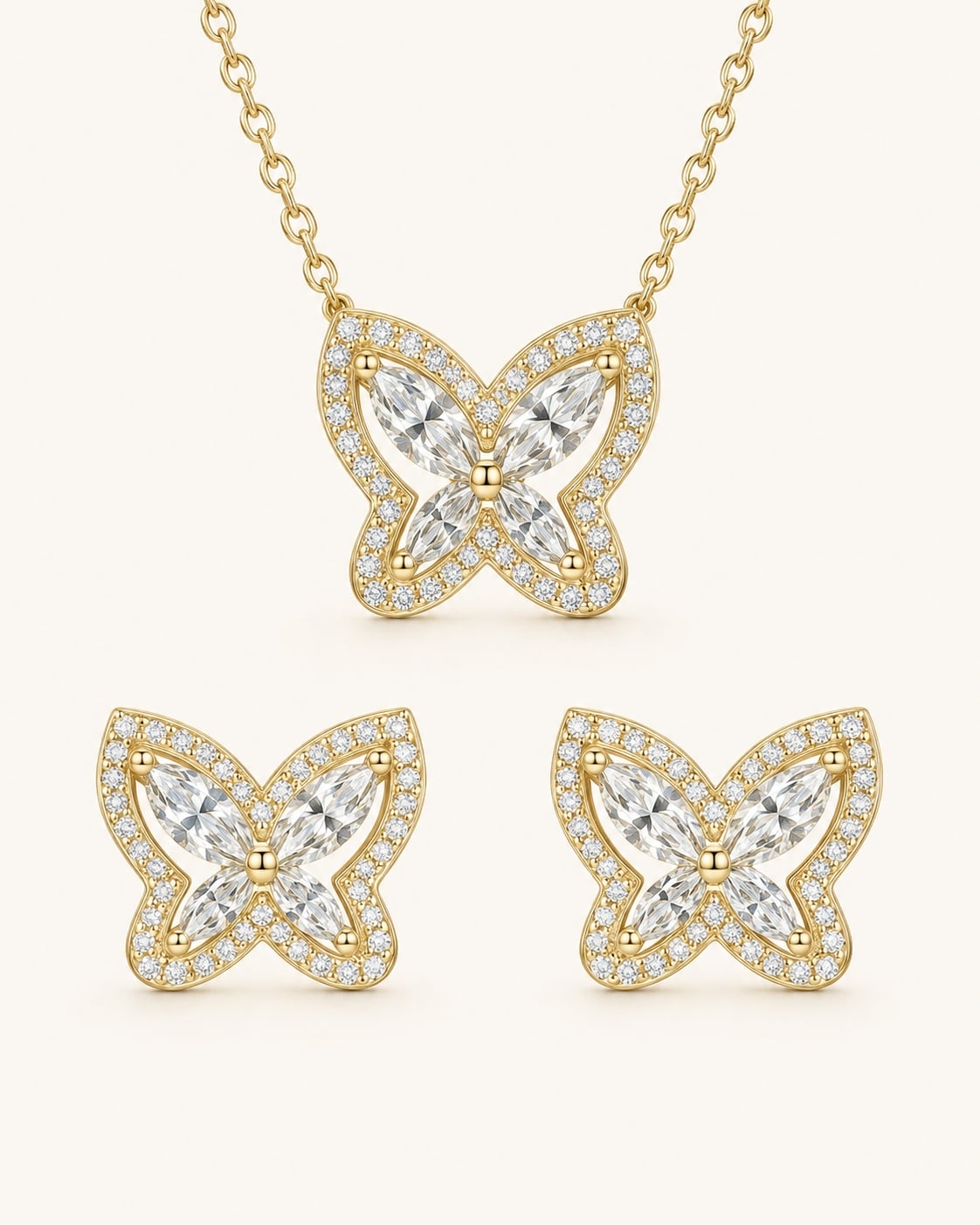 Aria Butterfly Jewelry Set
