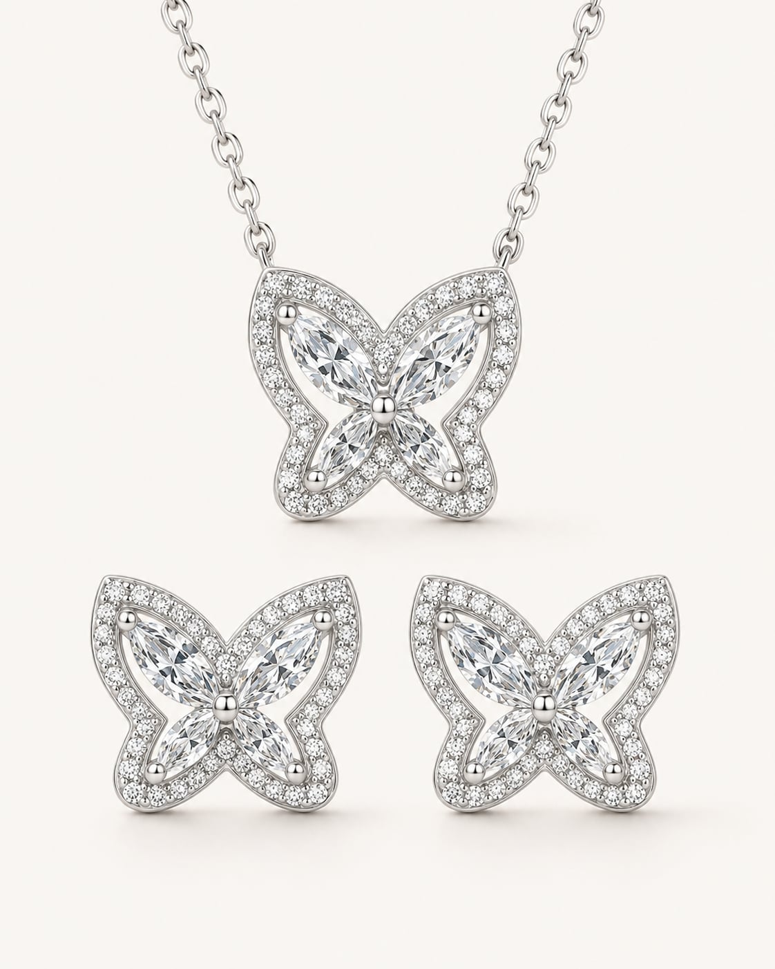 Aria Butterfly Jewelry Set